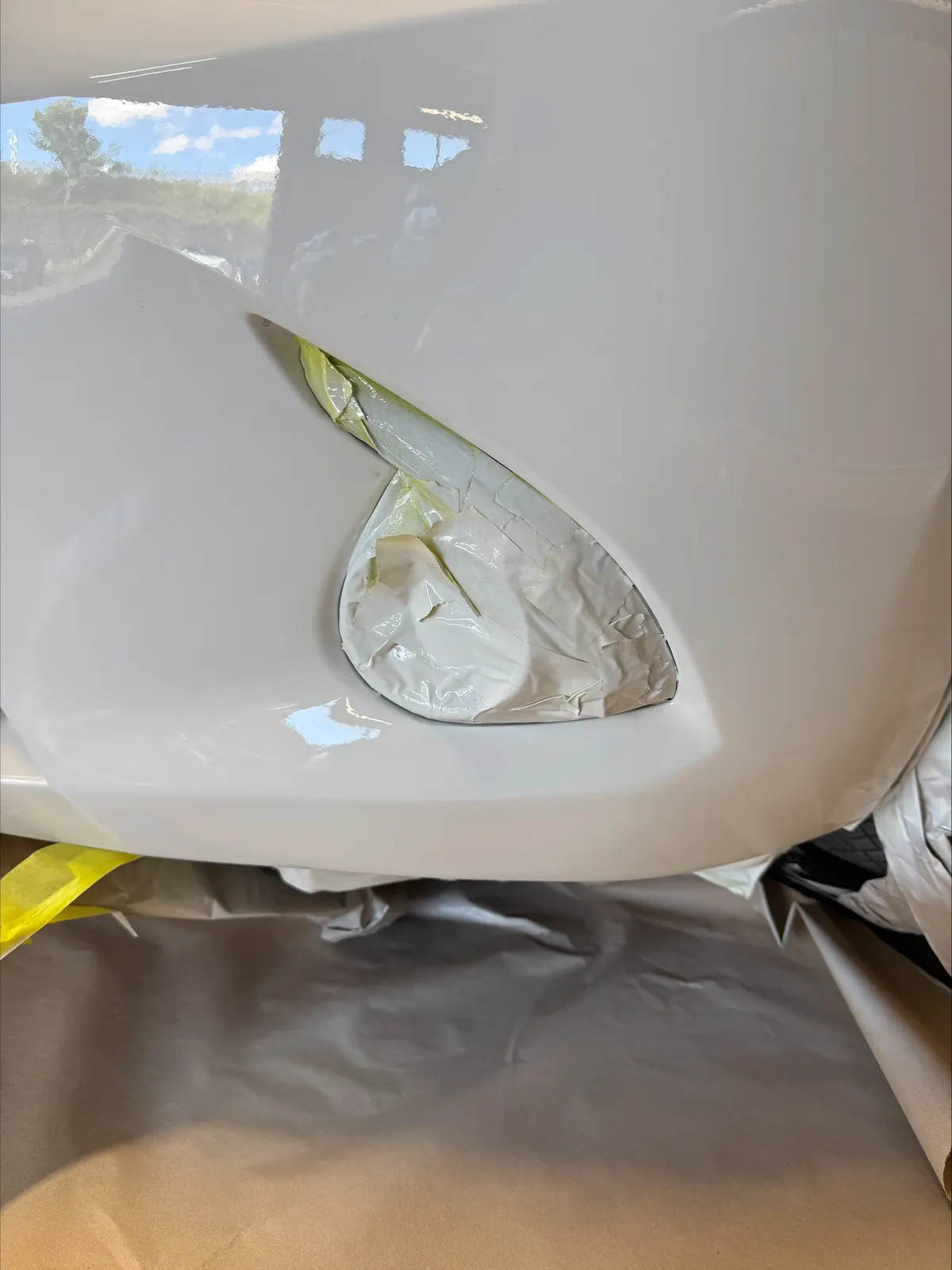 Front bumper after repair
